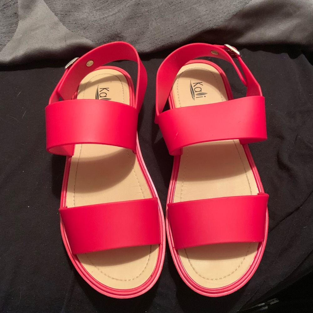 Red sandals